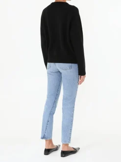 Woll-Cashmere-Strickjacke 'Aidar' Schwarz
