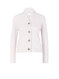 Woll-Cashmere-Strickjacke Rosé