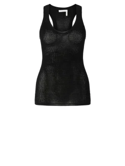 Woll-Cashmere-Top Schwarz