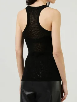 Woll-Cashmere-Top Schwarz