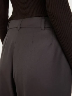 Wollhose 'Flannel Straight' Braun