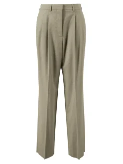 Wollhose 'Flannel Straight' Grün
