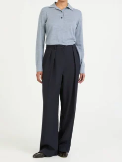 Wollhose 'Igor' Marineblau