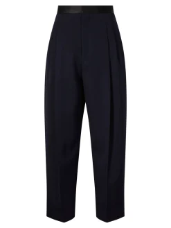 Wollhose Marineblau