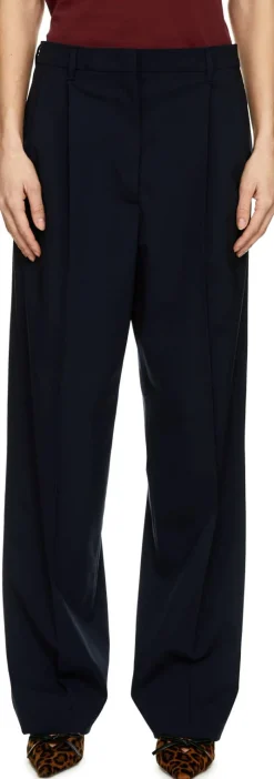 Wollhose Marineblau
