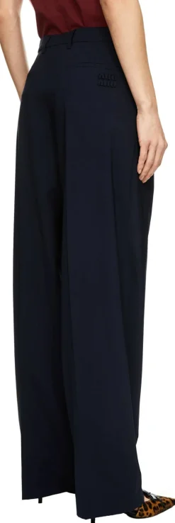 Wollhose Marineblau