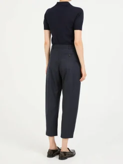 Wollhose Marineblau