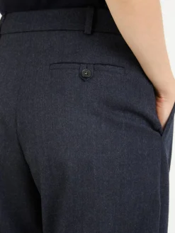 Wollhose Marineblau