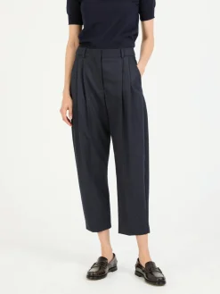 Wollhose Marineblau
