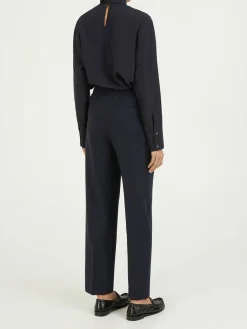 Wollhose Marineblau