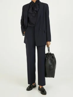 Wollhose Marineblau