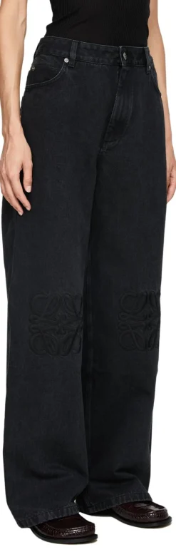 Wollhose mit Anagram Schwarz