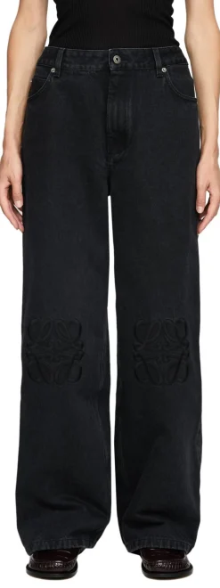Wollhose mit Anagram Schwarz