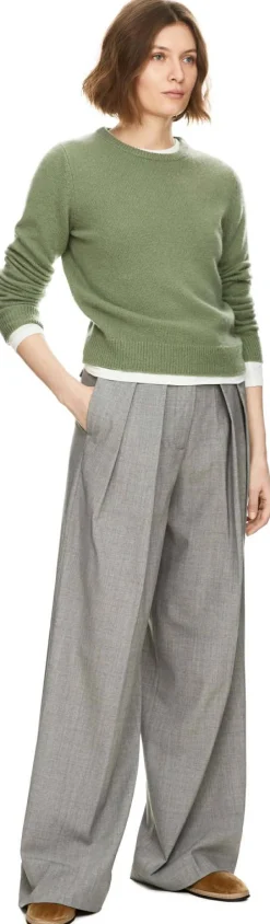 Wollhose 'Sandra' Grau