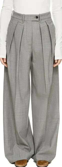 Wollhose 'Sandra' Grau