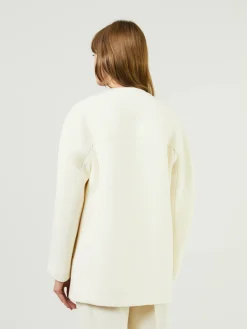Wolljacke Crème