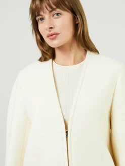 Wolljacke Crème