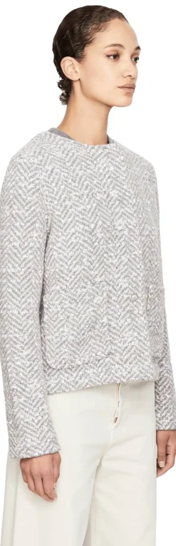 Wolljacke Hellgrau