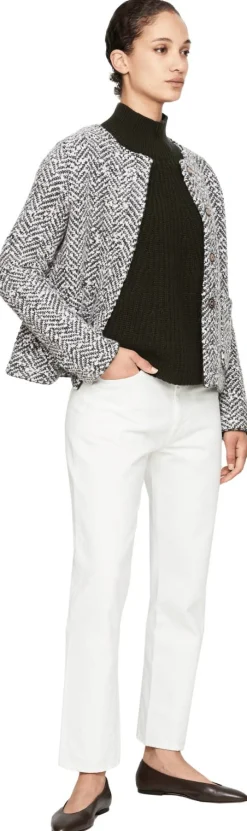 Wolljacke Olivgrün