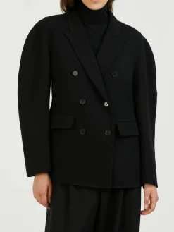 Woll-Jacke Schwarz