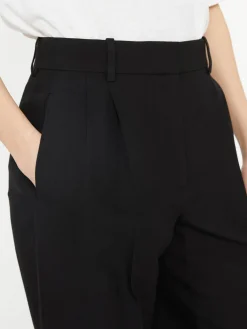 Woll-Leinenhose 'Lilas Pant' Schwarz