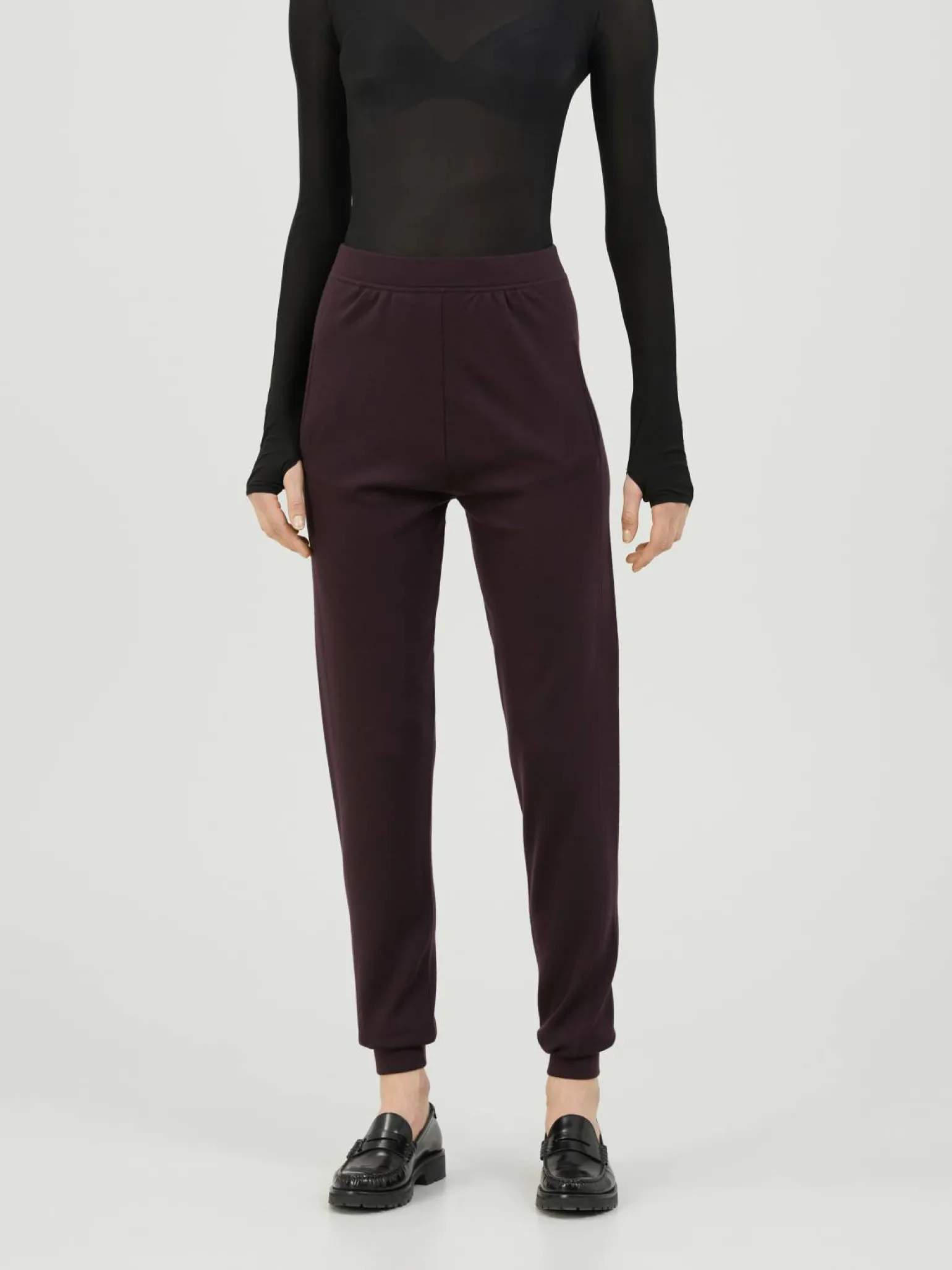Woll-Loungepants Violett