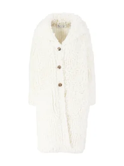 Wollmantel 'Gudny' Off White