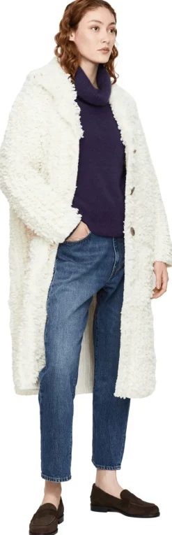 Wollmantel 'Gudny' Off White