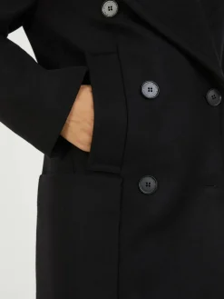 Wollmantel 'Peacoat' Schwarz