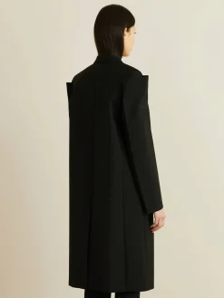 Wollmantel Schwarz