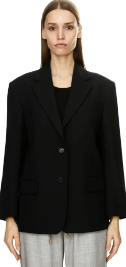 Woll-Mohair-Blazer 'Birdy' Schwarz