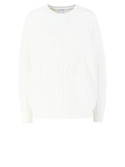 Wollpullover mit Anagram Crème
