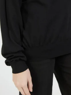 Wollpullover Schwarz