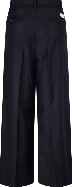 Woll-Seidenhose 'Astrid' Marineblau