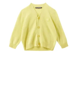 Woll-Strickjacke Gelb