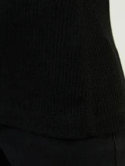 Woll-Tanktop Schwarz