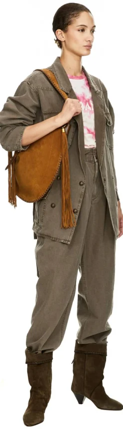 Workwear-Jacke 'Nevala' aus Leinen Braun