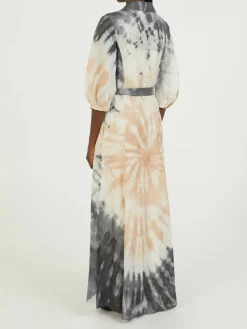 Zweiteiliges Cashmere-Seiden-Kleid 'Daisy' Braun