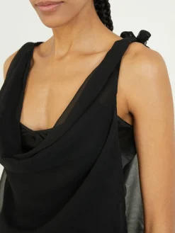 Abendkleid aus Seide Schwarz