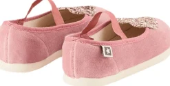 Ballerina 'Sarra' aus Samt Rosa
