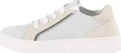 Sneaker mit Monili-Perlen Grau/Crème